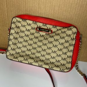 Michael Kors Mk Logo Crossbody Bag
